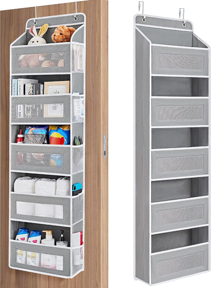 5-Tier Over-the-Door Storage Organizer – 10 Large Pockets, No-Drill Hanging Rack for Bedroom, Bathroom, Dorm & Back-to-School Essentials