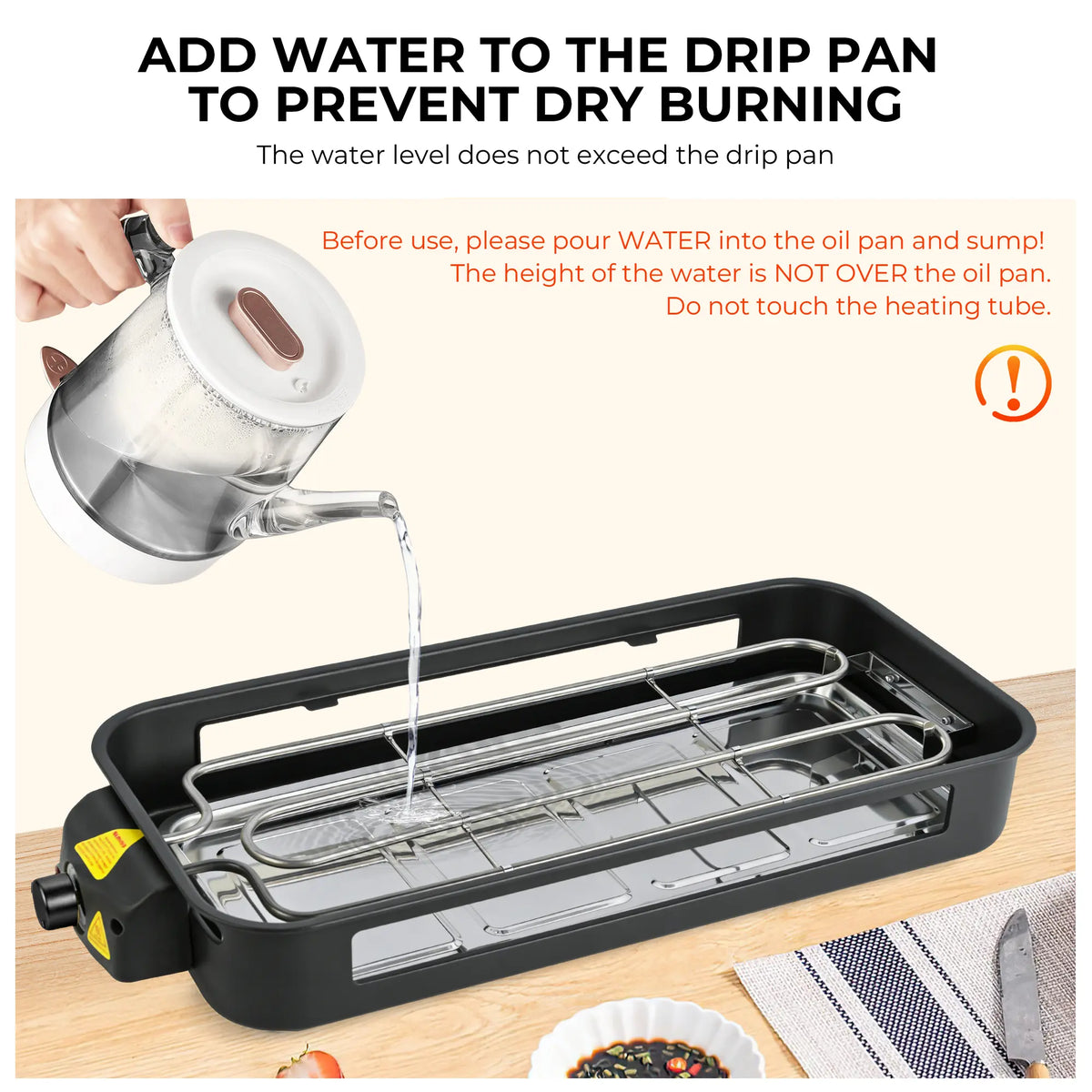 2-in-1 Smokeless Indoor Electric Grill & Griddle – 1800W Nonstick Plates, Adjustable Heat Control & Easy-Clean Design for Home & Apartment