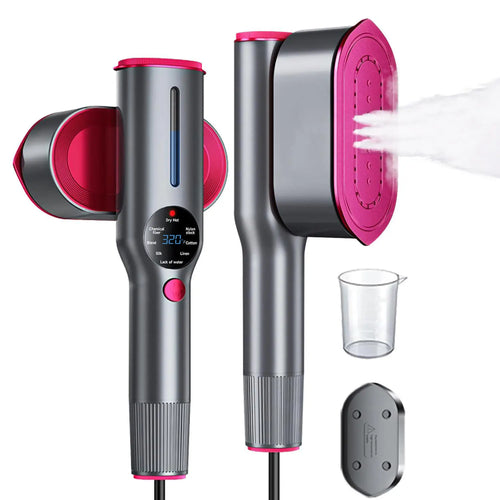 Handheld Garment Steamer for Clothing, Portable Iron Steamer Combo Travel Steam Generators, 7 Modes with LED Display, Fast Heating, 90° Swivel Handle, 1-Button Start, Travel Stuff, New Year Gift